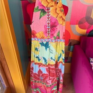 Farm Rio Colorful Floral Maxi Dress - Bright Multi